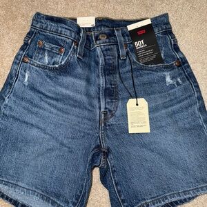 levi’s 501 high rise shorts